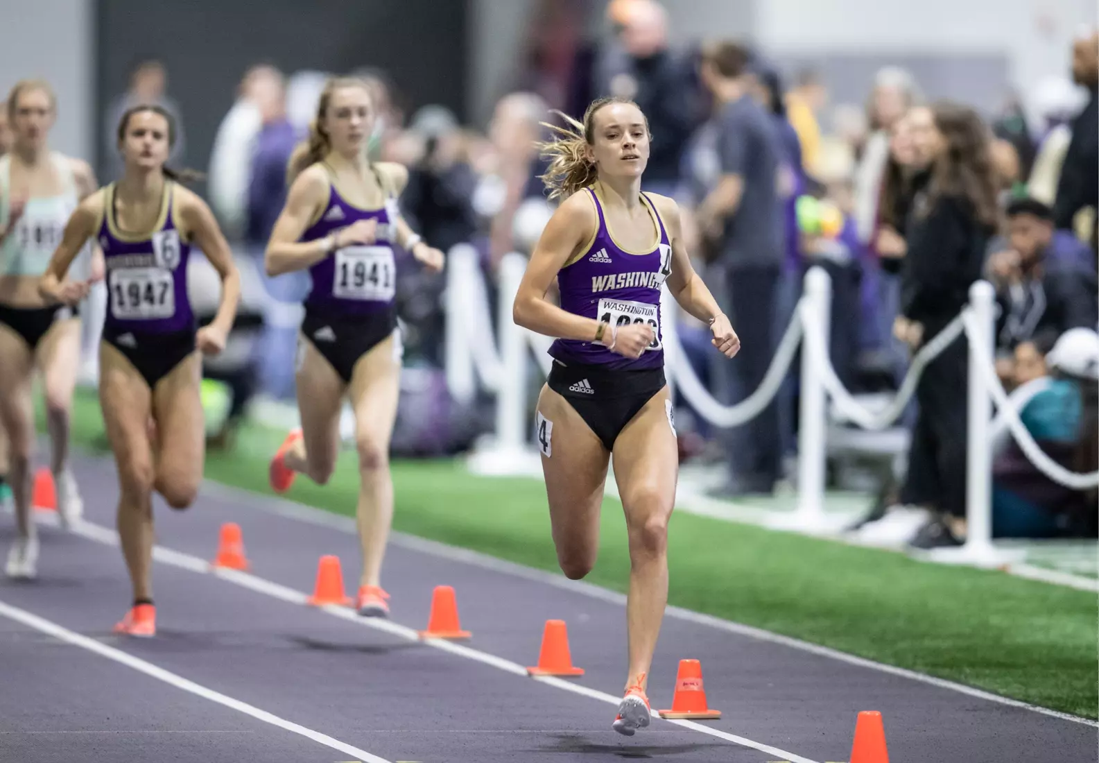 University of Washington track team hosts the 2020 Indoor Preview at the Dempsey Center on Saturday, January 18, 2020, in Seattle.
