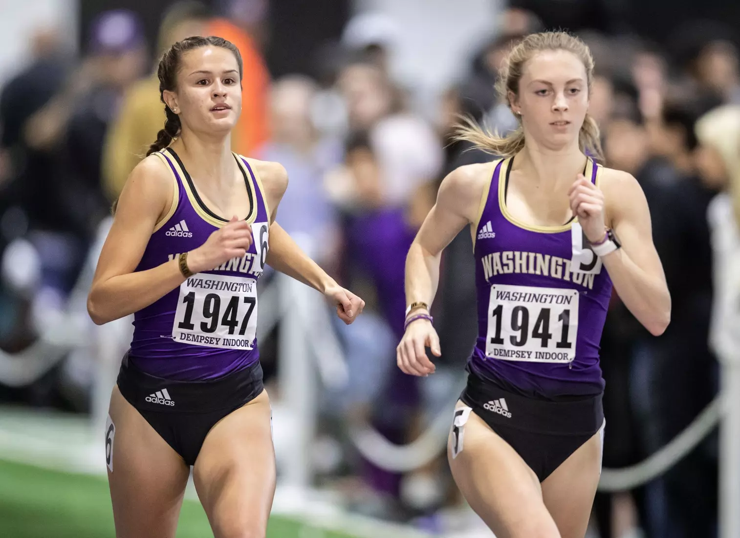 University of Washington track team hosts the 2020 Indoor Preview at the Dempsey Center on Saturday, January 18, 2020, in Seattle.