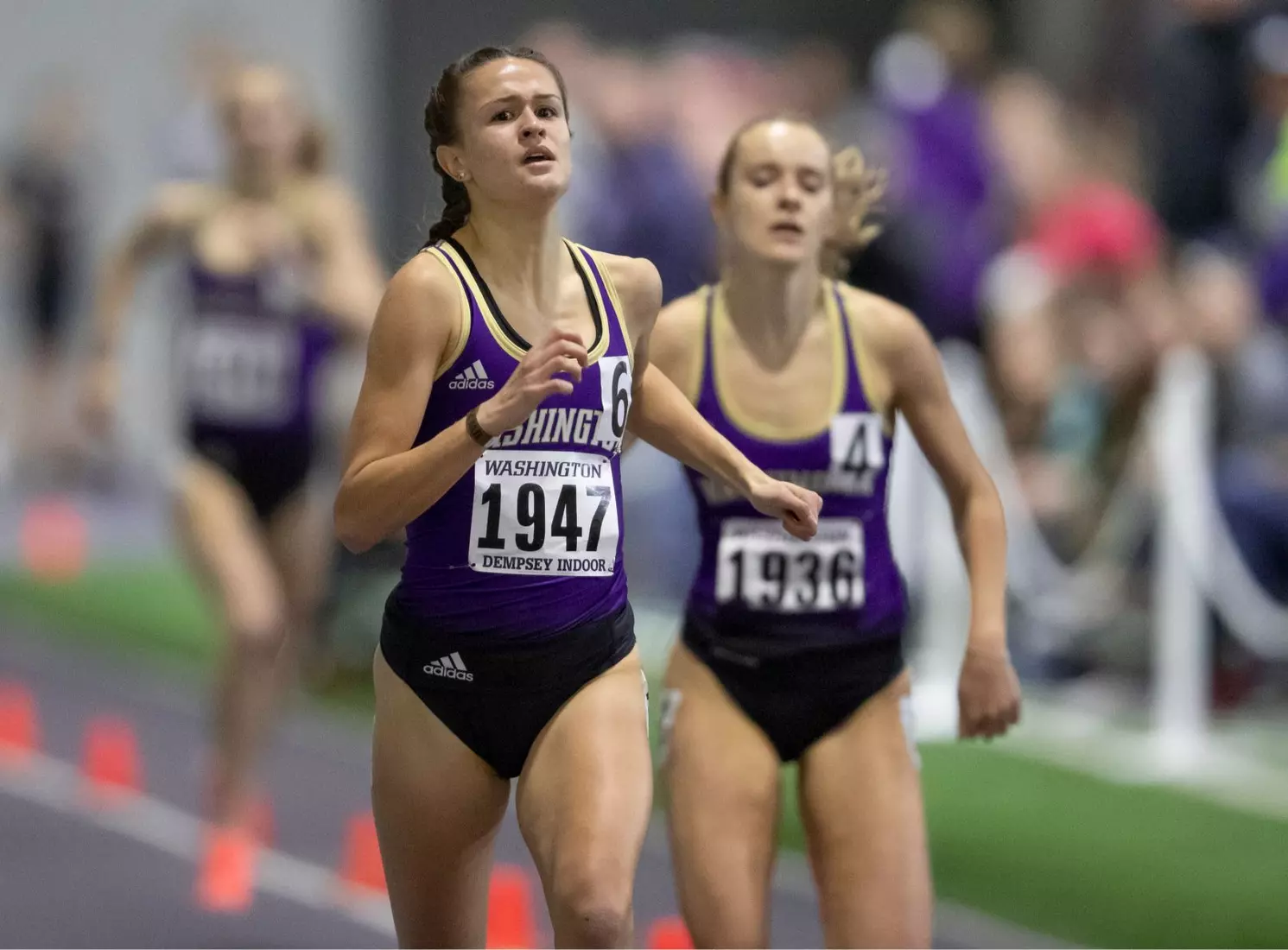 University of Washington track team hosts the 2020 Indoor Preview at the Dempsey Center on Saturday, January 18, 2020, in Seattle.
