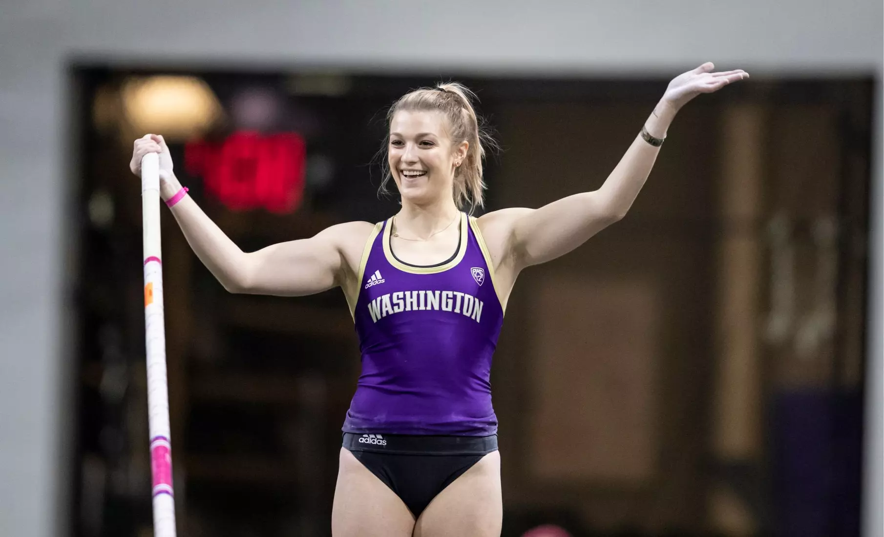 University of Washington track team hosts the 2020 Indoor Preview at the Dempsey Center on Saturday, January 18, 2020, in Seattle.