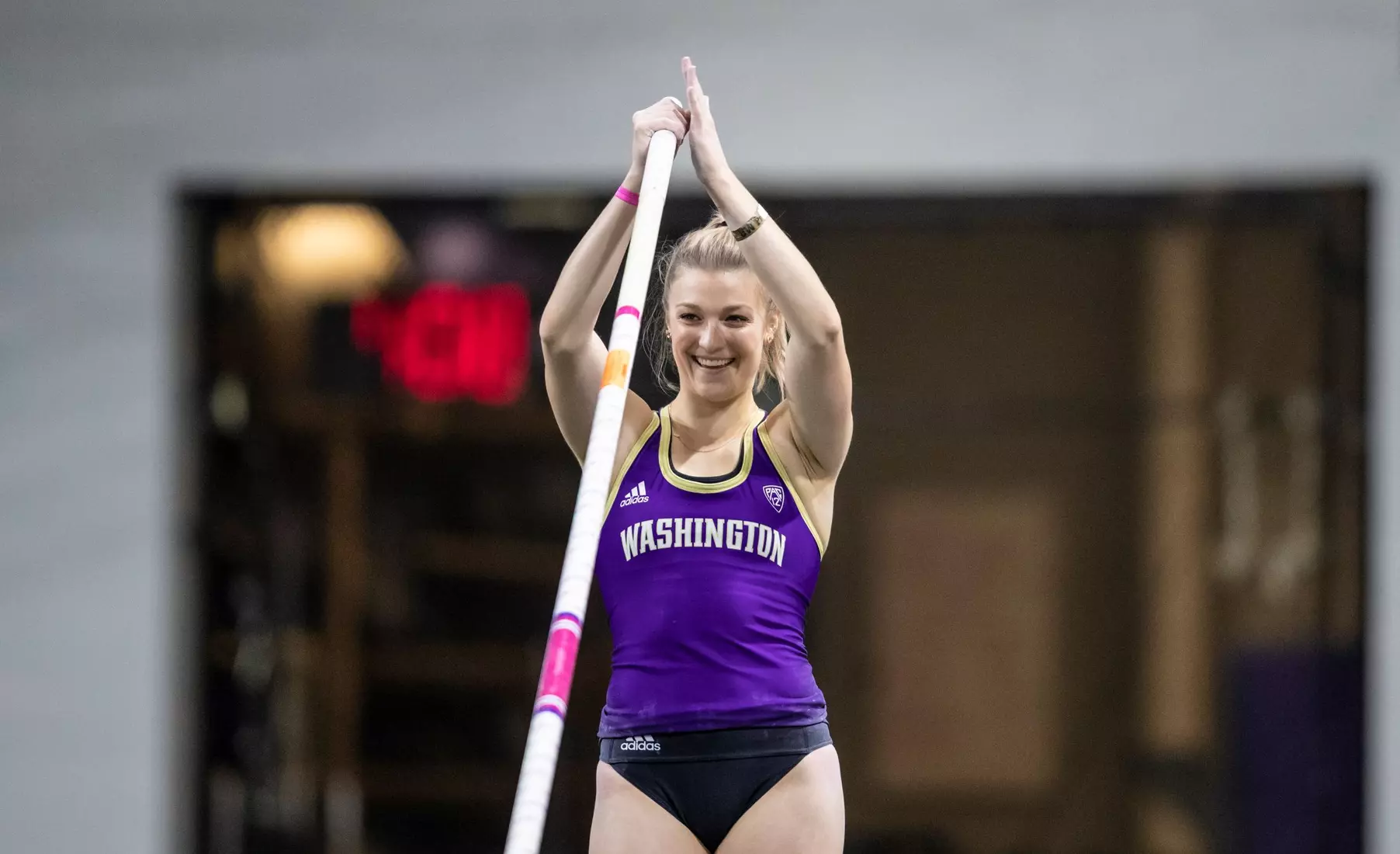 University of Washington track team hosts the 2020 Indoor Preview at the Dempsey Center on Saturday, January 18, 2020, in Seattle.