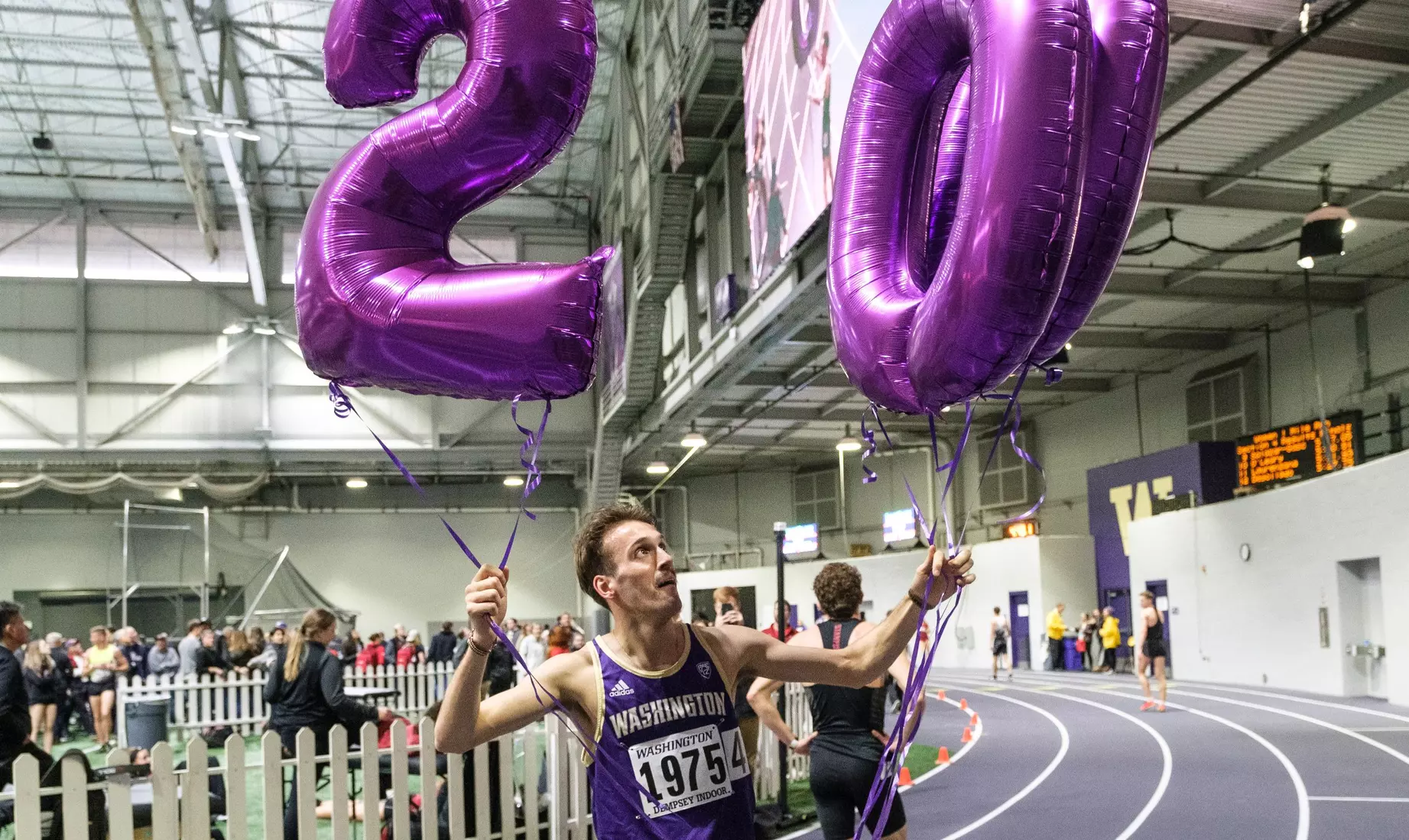 University of Washington track team hosts the 2020 Indoor Preview at the Dempsey Center on Saturday, January 18, 2020, in Seattle.