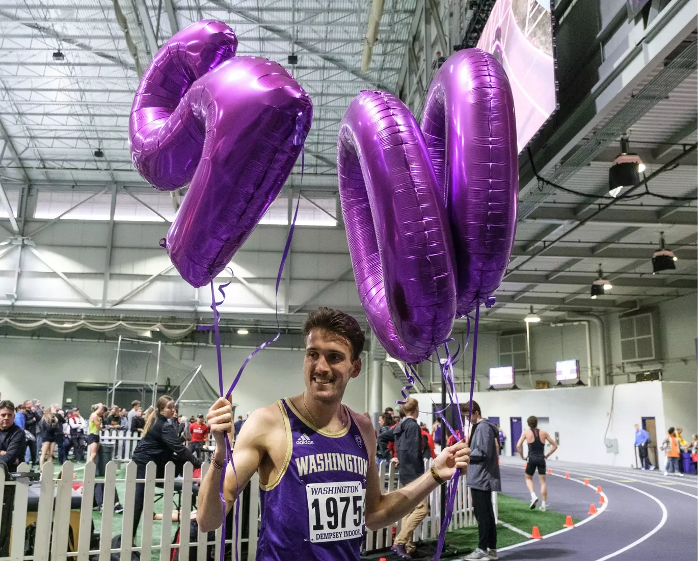 University of Washington track team hosts the 2020 Indoor Preview at the Dempsey Center on Saturday, January 18, 2020, in Seattle.