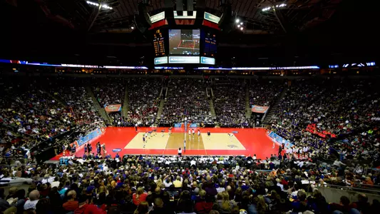 A packed KeyArena watched the Huskies face Penn State