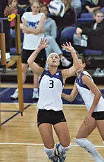 Three Huskies Named To Academic All-District Volleyball Team