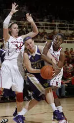 Huskies Play Tough, Lose To No. 3 Stanford, 62-52