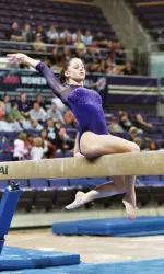 McDonald, Houghting Once Again Lead Husky Gymnasts