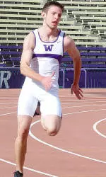 Katie Follett, Men's 4x100 Relay Win Pac-10 Titles