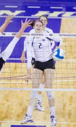 No. 12 Huskies Take Down No. 7 Purdue In Straight Sets