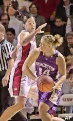 Huskies Fall To No. 2 Stanford, 81-65