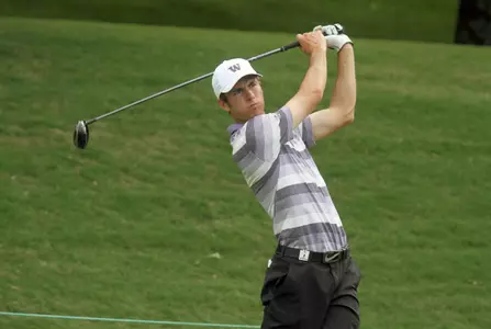 Trevor Simsby during the final round of stroke play in the NCAA Championship at
