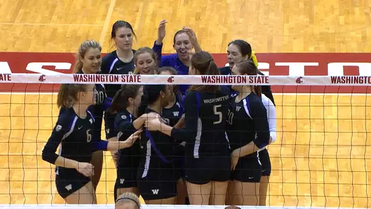 Pac-12 Networks still of women's volleyball vs. WSU