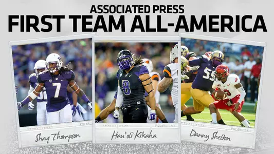 Kikaha, Shelton, Thompson Earn AP All-America