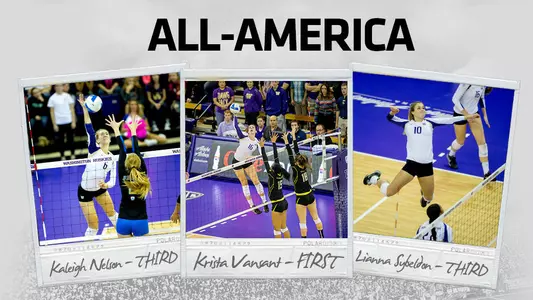 Three Huskies Earn AVCA All-America Honors