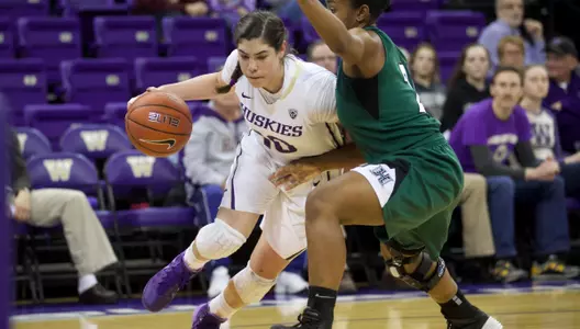 Plum Nets Husky Record 45 Points, But UW Falls