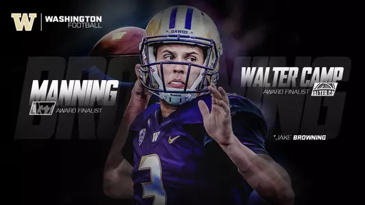 Jake Browning - Walter Camp and Manning Award graphic