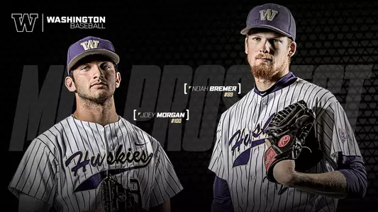 Joey Morgan and Noah Bremer graphic - Perfect Game Top MLB prospects