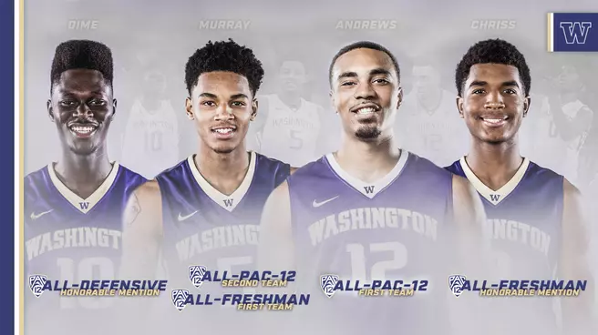 Four Huskies Earn Pac-12 All-Conference Honors