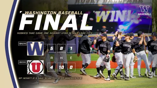 Huskies beat Utah, 5-4