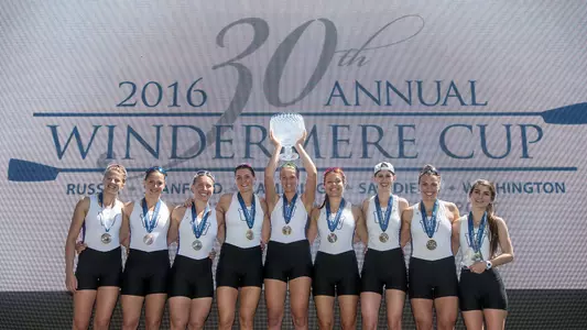 womens' v8 with windermere cup trophy