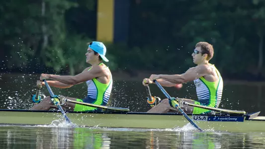 Samuel O'Brien in double sculls at U23 trials