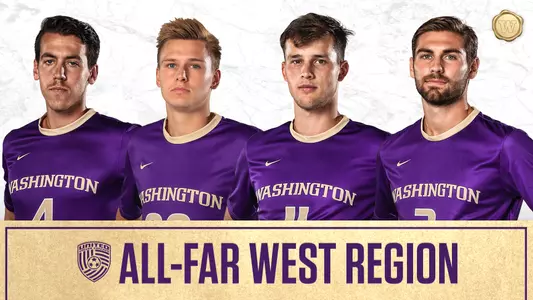 Men's soccer all-far west region graphic
