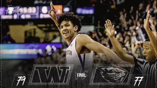 Men's Basketball Defeats Oregon State, 79-77