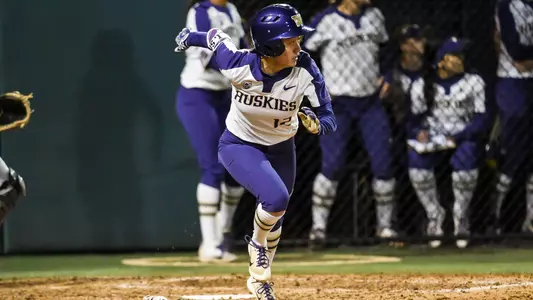 Maggie Gallagher runs to first