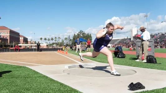 Gina Flint 2018 shot put at USC