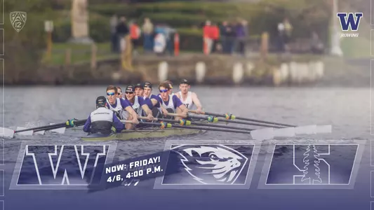 Date change: UW vs. Oregon State & Stanford men's rowing
