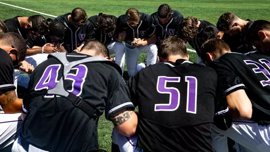 Baseball Team Huddle UCLA