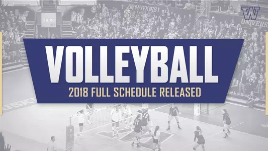Volleyball 2018 schedule