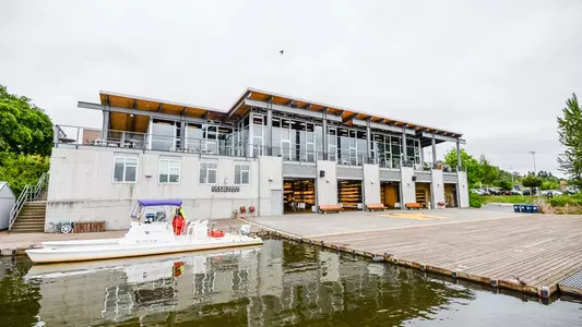 Conibear Shellhouse from the water