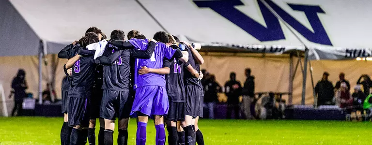 Men's Soccer Team Huddle