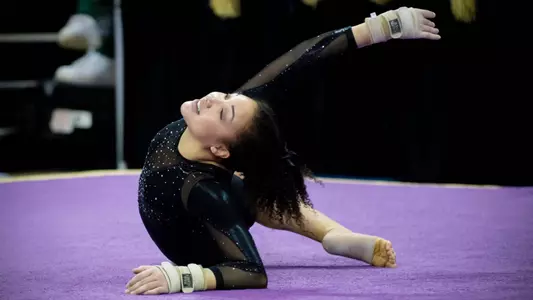 Brenna Brooks performs her floor routine