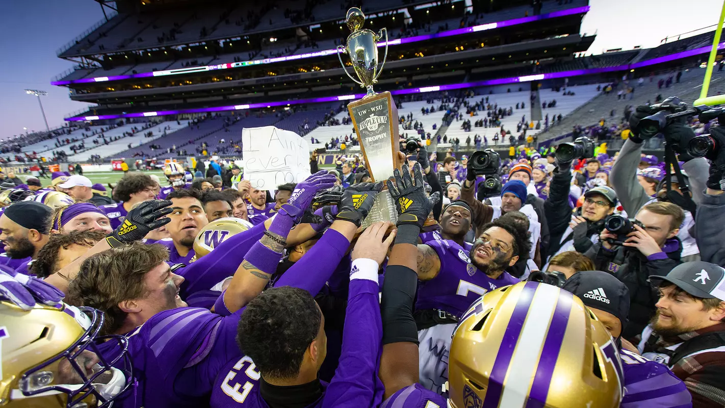 Football Team Apple Cup Trophy Washington State