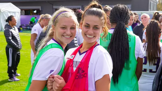 The University of Washington women's soccer team defeat Arizona 3-2 in double overtime on October 13, 2019. (Photography by Scott Eklund/Red Box Pictures)