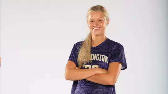 The University of Washington women's soccer team defeat Arizona 3-2 in double overtime on October 13, 2019. (Photography by Scott Eklund/Red Box Pictures)