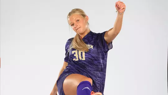 The University of Washington women's soccer team defeat Arizona 3-2 in double overtime on October 13, 2019. (Photography by Scott Eklund/Red Box Pictures)