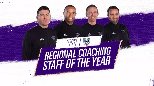 Washington men's soccer coaches regional coaching staff of the year