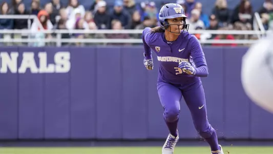 Amirah Milloy takes off from second