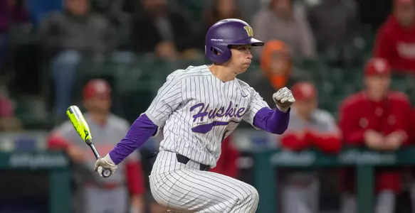Mason Cerrillo. The University of Washington baseball team plays Indiana University in the Seattle Baseball Showcase