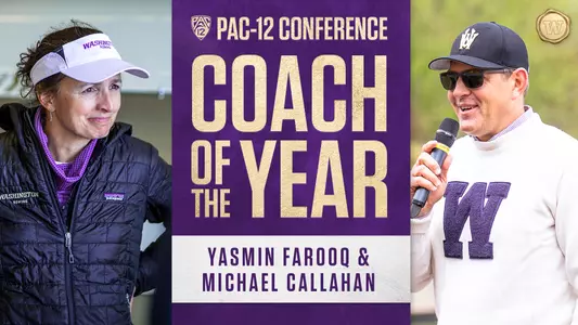 Rowing Pac-12 Conference Coach of the Year Yasmin Farooq & Michael Callahan