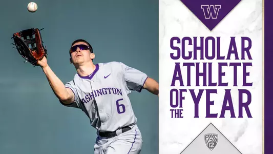 Graphic of Mason Cerrillo named Pac-12 Scholar Athlete of the Year.