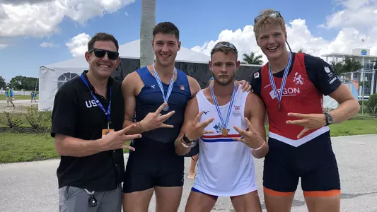 Medalists in the men's 8 at World Rowing Under 23s 2019