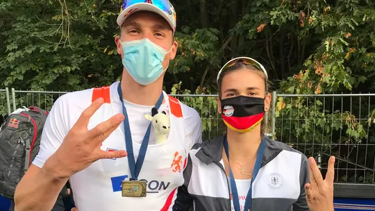 Simon van Dorp & Tabea Schendekehl at 2020 European Championships