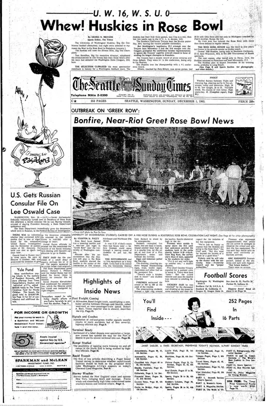 Husky Stadium Centennial - 1960s