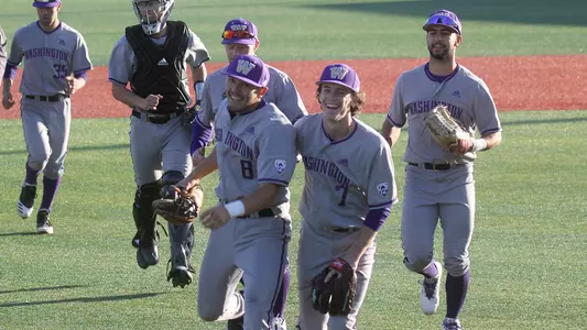 Braiden Ward and Ramon Bramasco run in after the win.