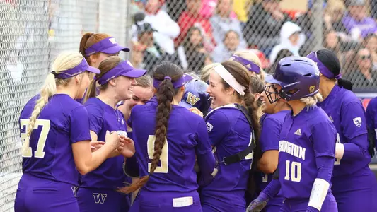 The team celebrates a home run