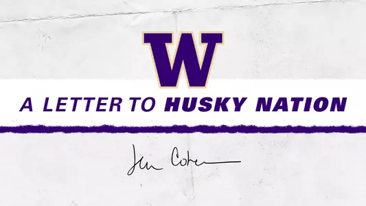 A Letter to Husky Nation from Jennifer Cohen